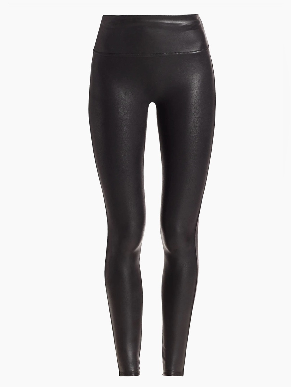 SPANX Faux Leather High-Rise Leggings - Black